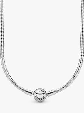 Pandora Moments Snake Silver Chain Necklace Class 45cm Chain Necklace Round